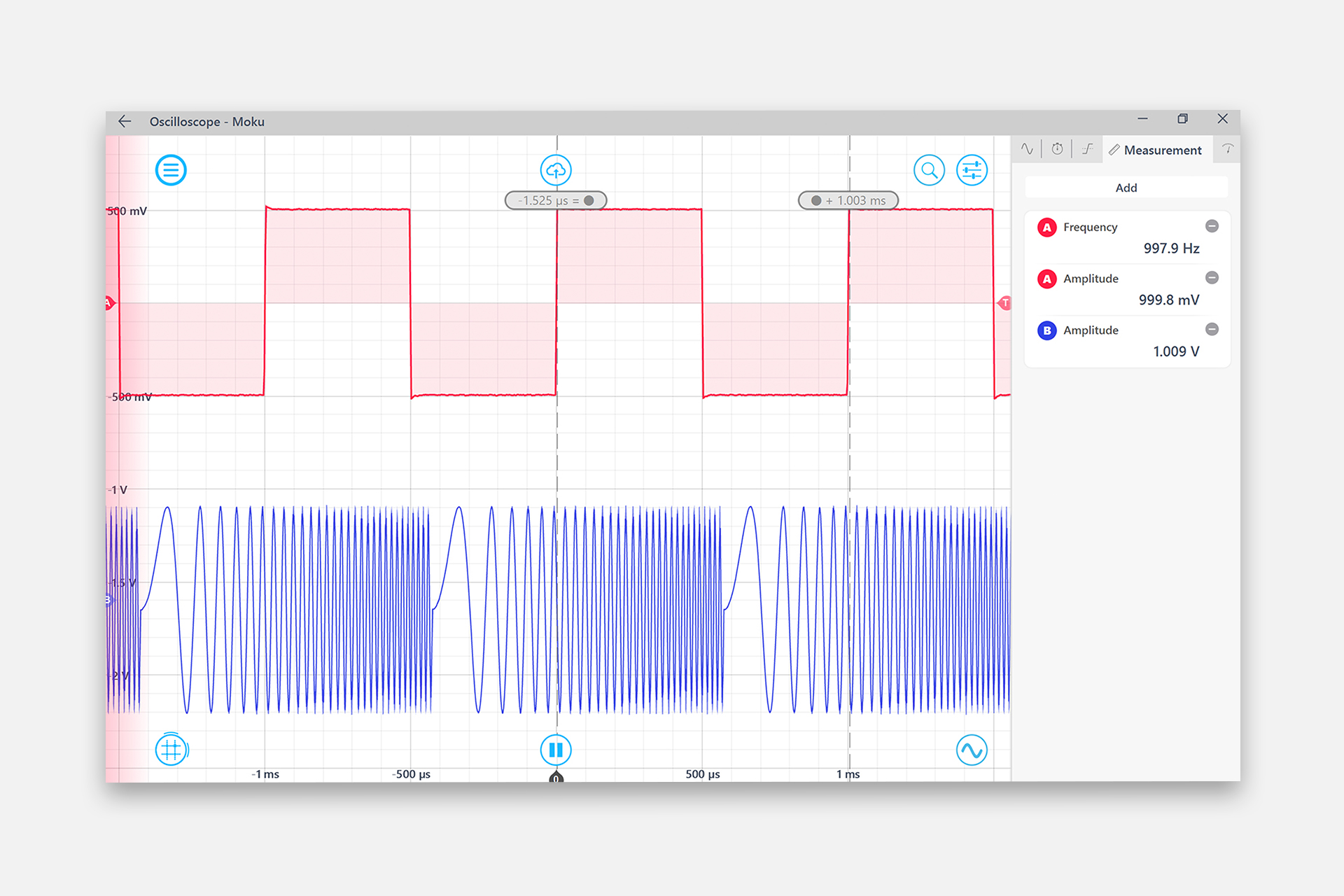 Moku:Go’s Arbitrary Waveform Generator