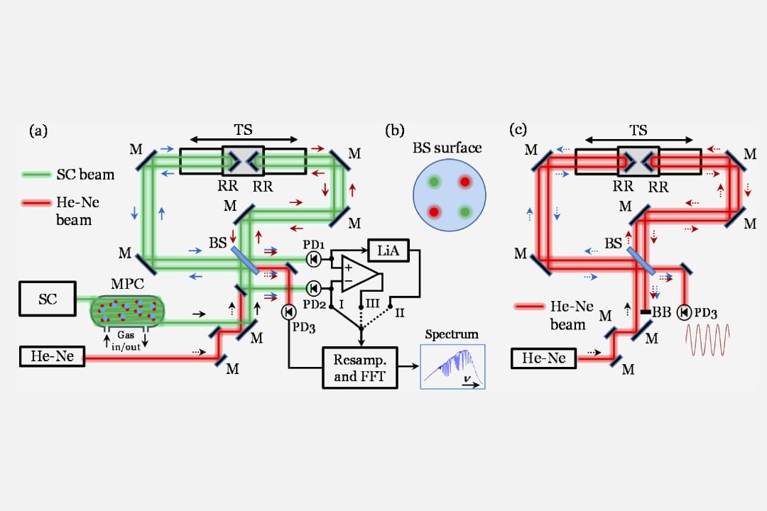 Fourier transform spectrometer based on high-repetition-rate mid-infrared supercontinuum sources for trace gas detection
