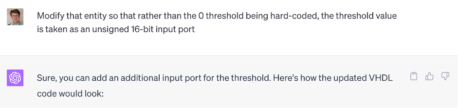 Figure 4: Prompting ChatGPT to modify our entity.